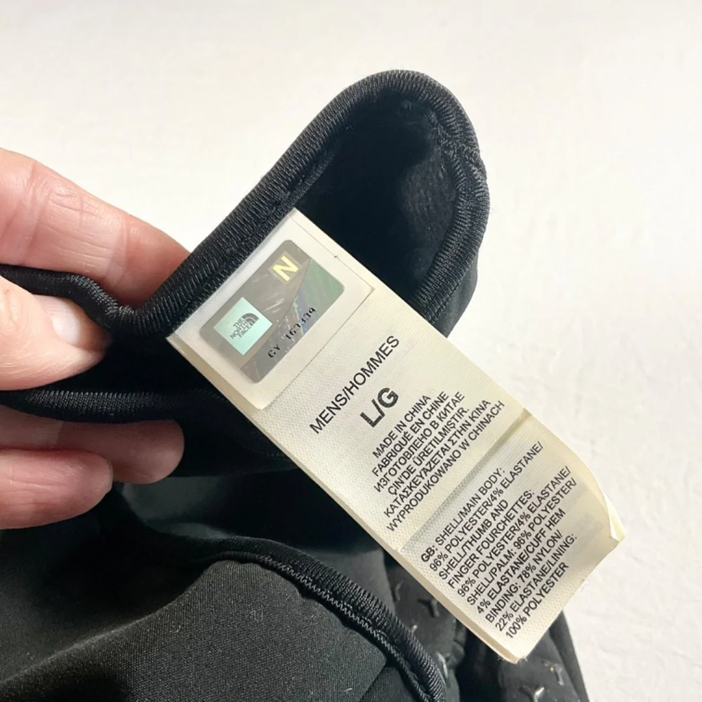 The North Face Apex Men’s Black Gloves Size Large - Picture 2 of 5
